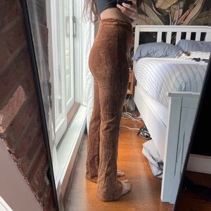 flattering brown corduroy wild honey flared pants